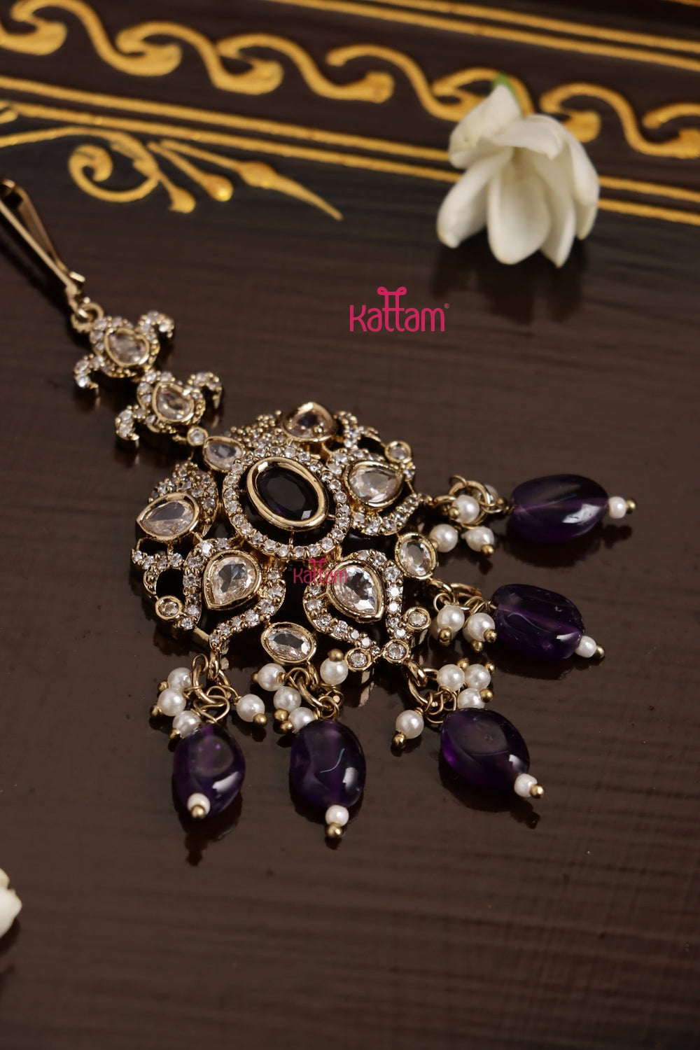 Edora - Victorian Purple Maangtikka - MT180