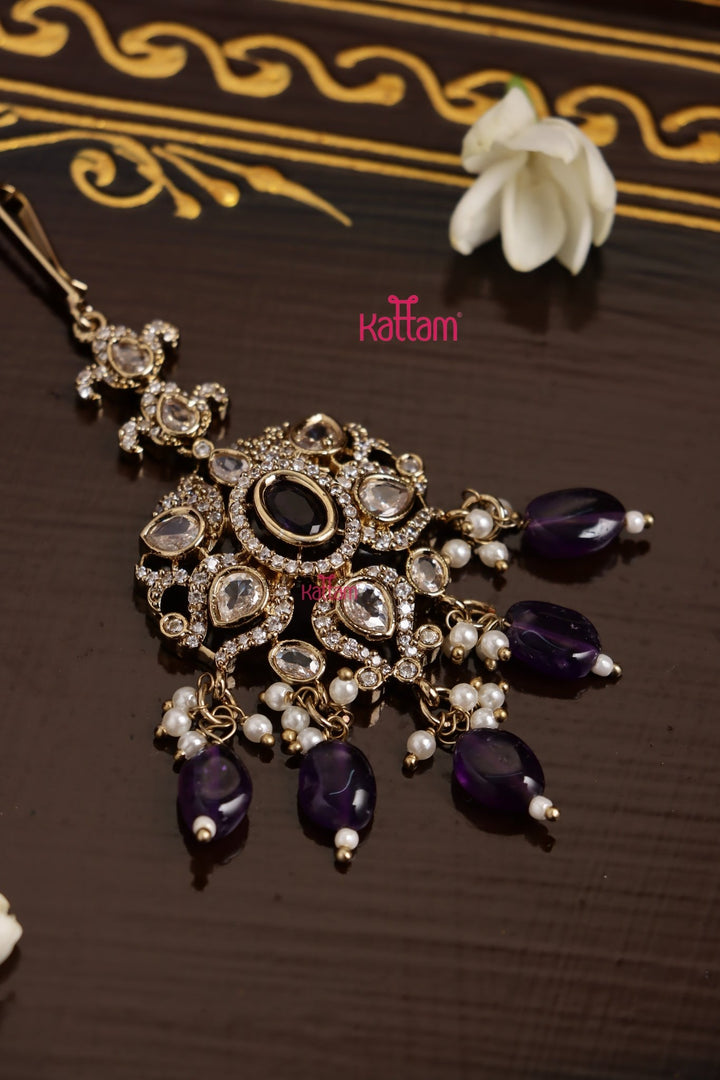 Edora - Victorian Purple Maangtikka - MT180
