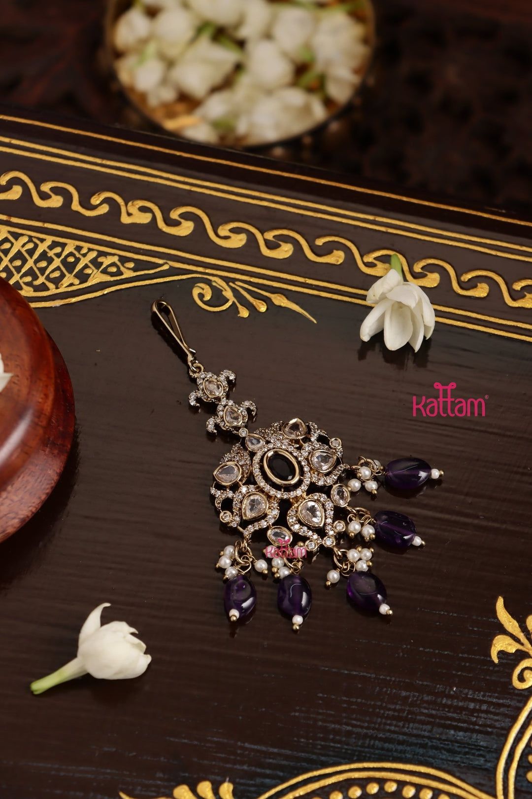 Edora - Victorian Purple Maangtikka - MT180