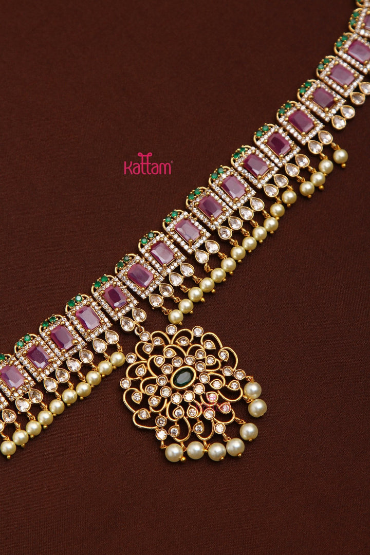 Elegant Grand Stone Hip Chain - Green - HB183