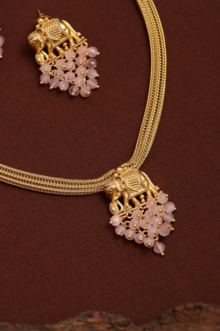 Elephant Attigai - Pastel Pink - N3714