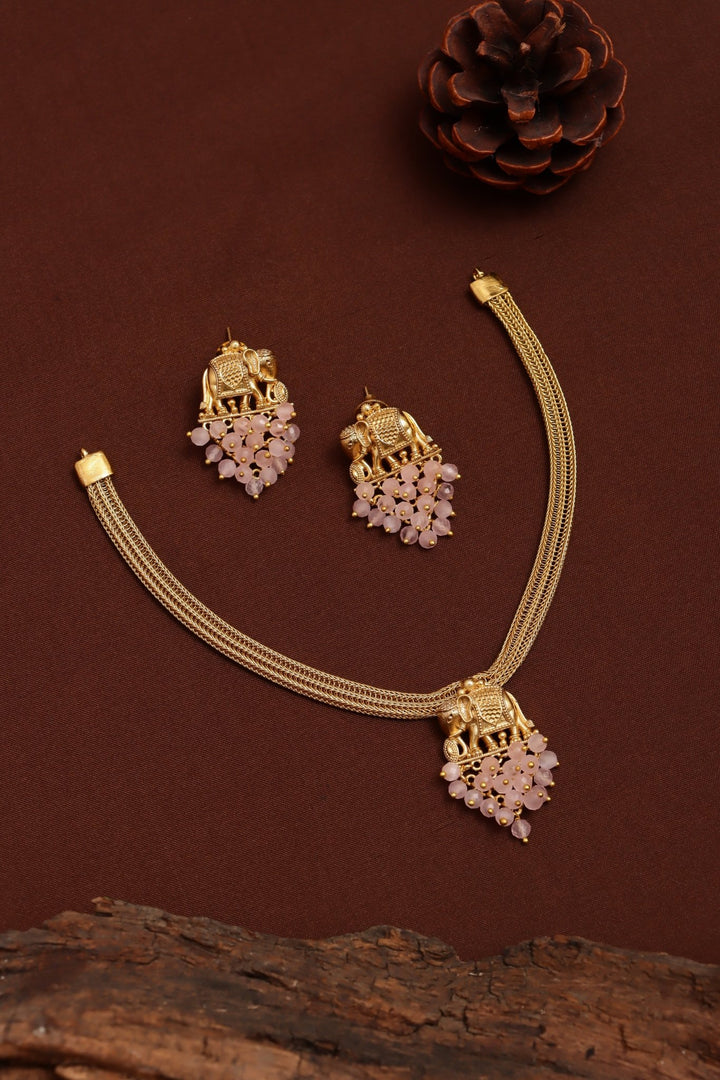 Elephant Attigai - Pastel Pink - N3714