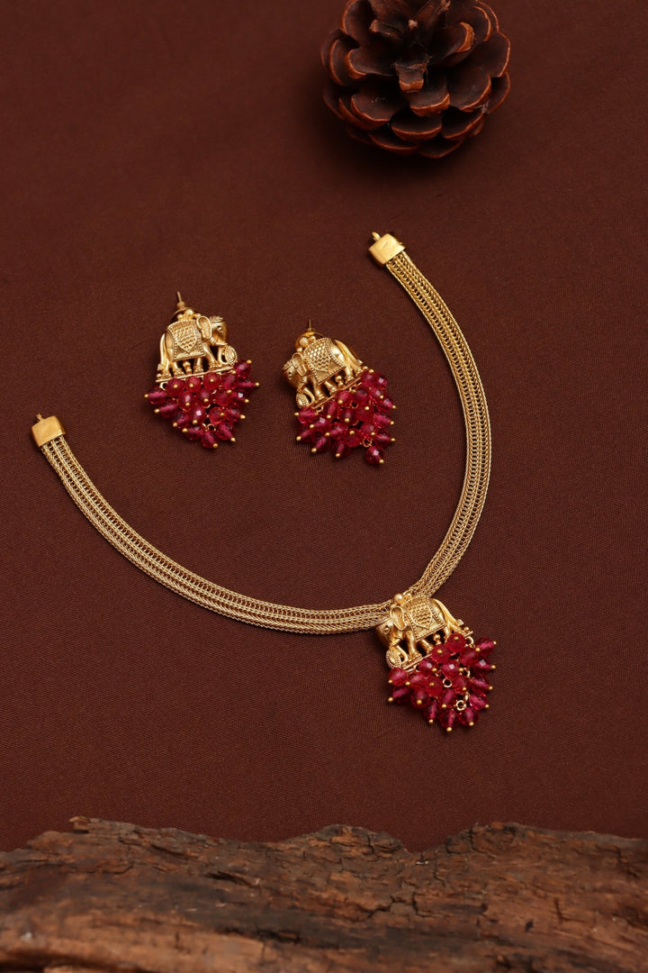 Elephant Attigai - Ruby - N3715