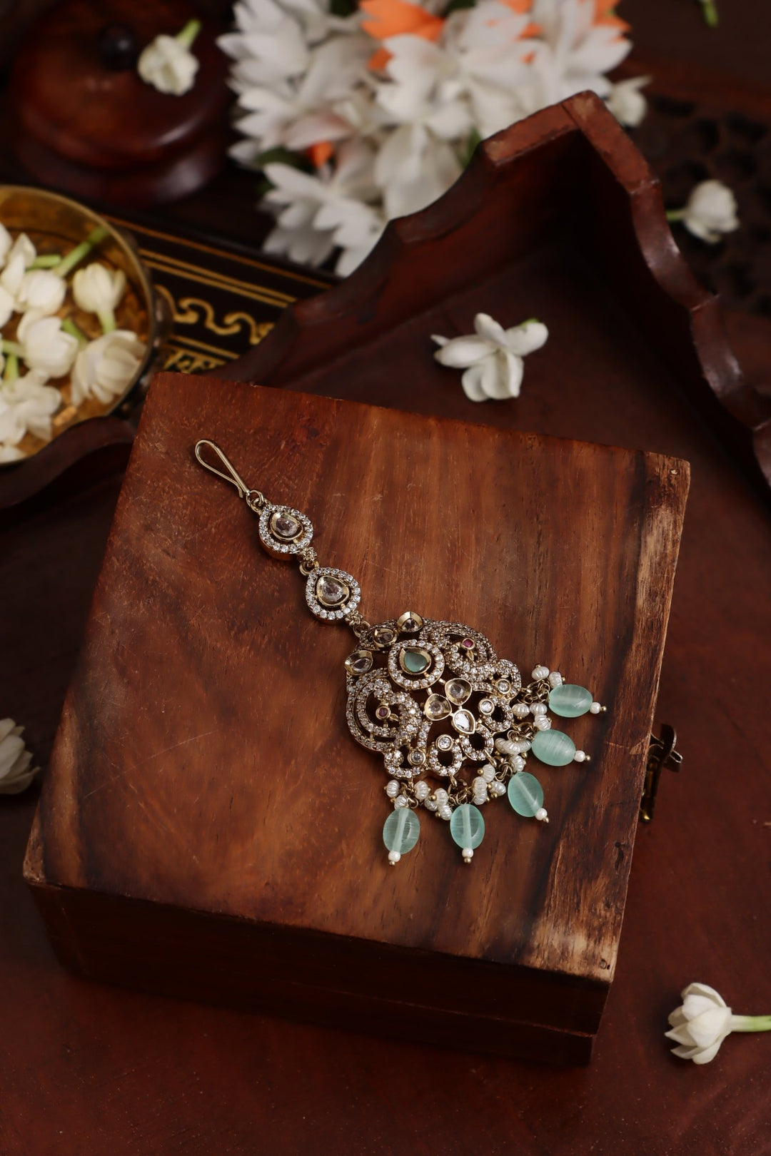 Elsa - Victorian Pastelgreen Maangtikka - MT176