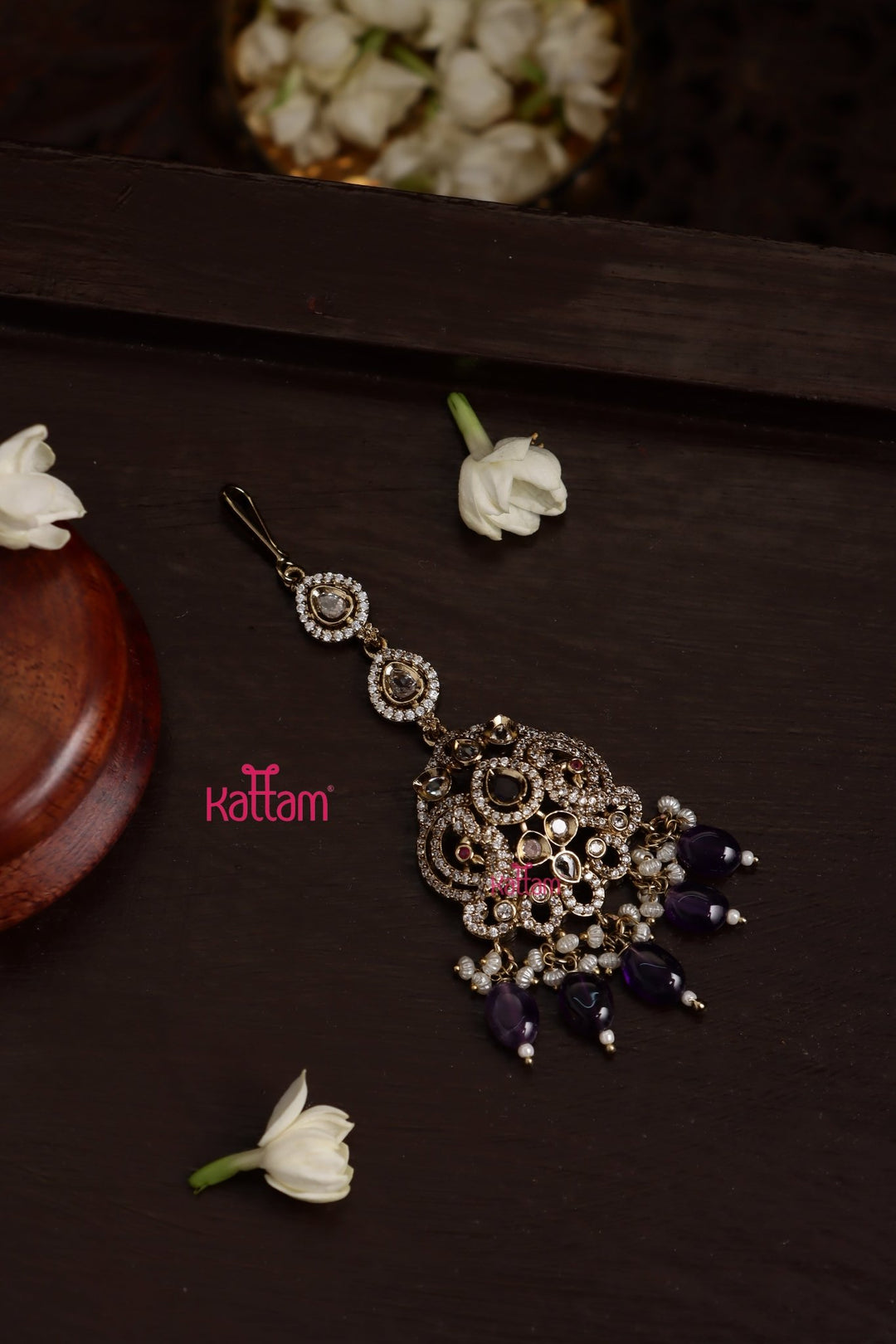 Elsa - Victorian Purple Maangtikka - MT174