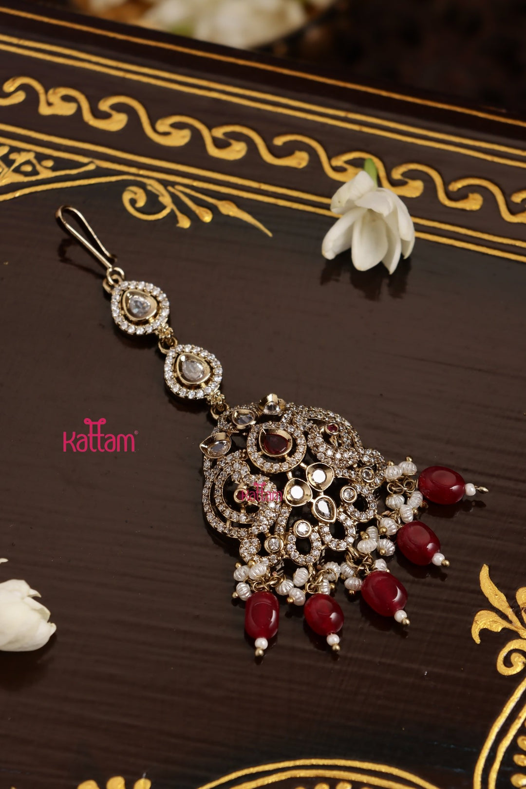 Elsa - Victorian Ruby Maangtikka - MT172