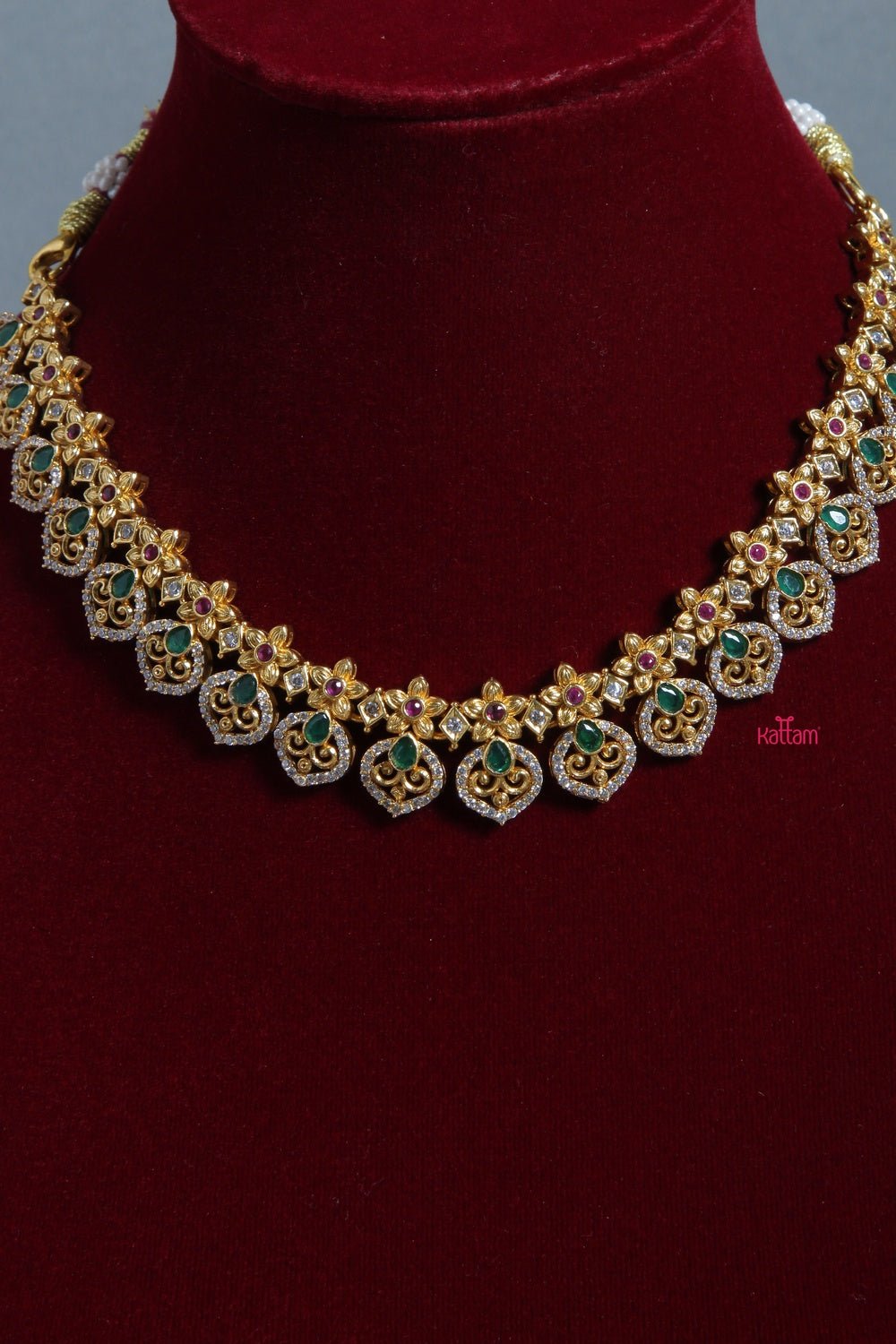 Emerald Ethnic Necklace - N1248