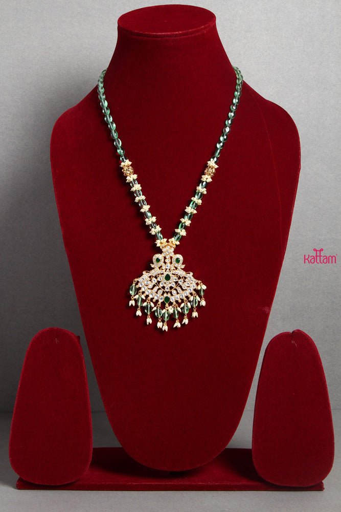 Emerald Kundan Mala - N1478