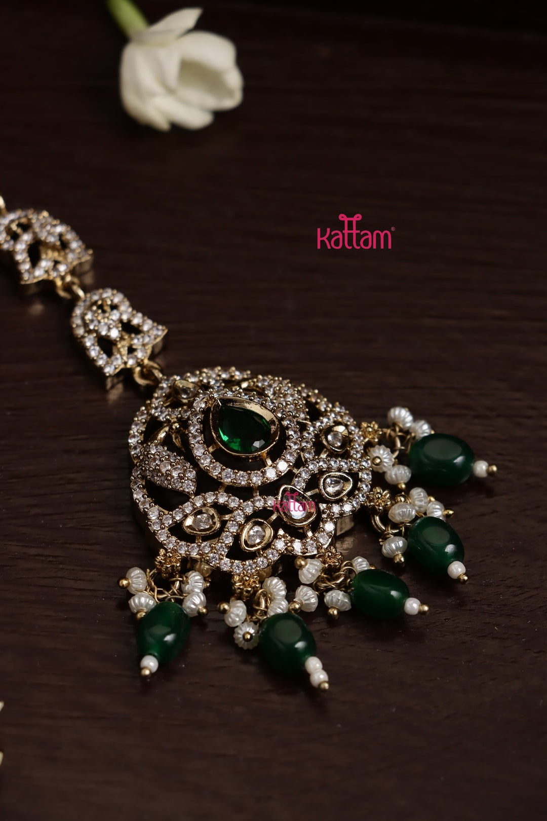 Envi - Victorian Green Maangtikka - MT167