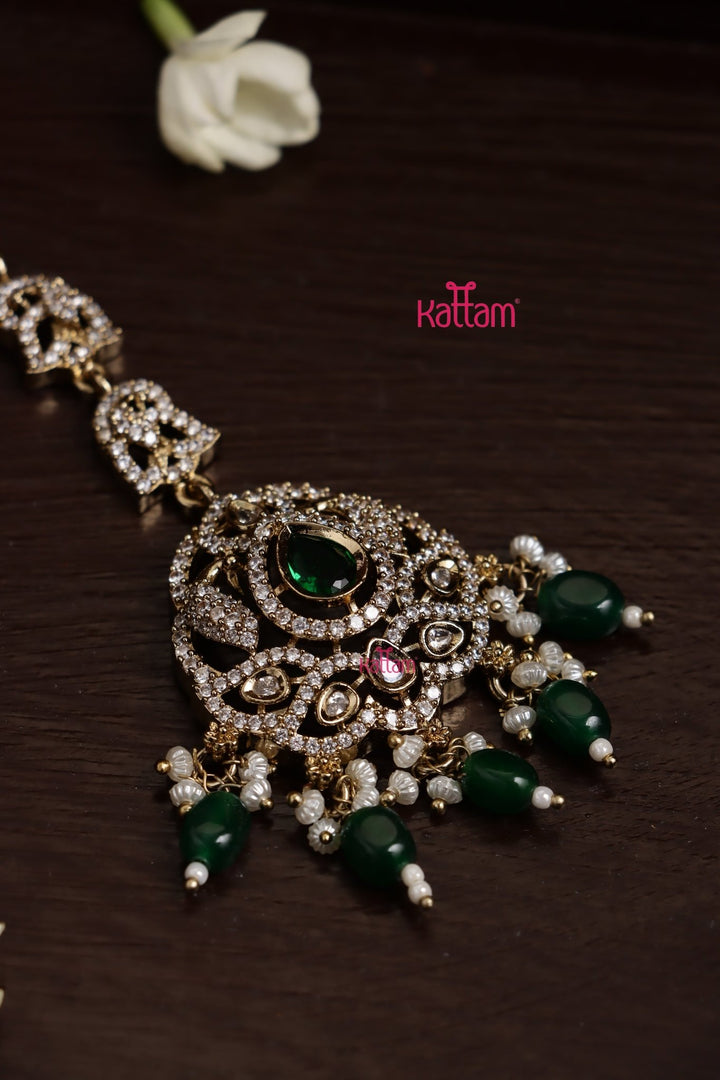 Envi - Victorian Green Maangtikka - MT167