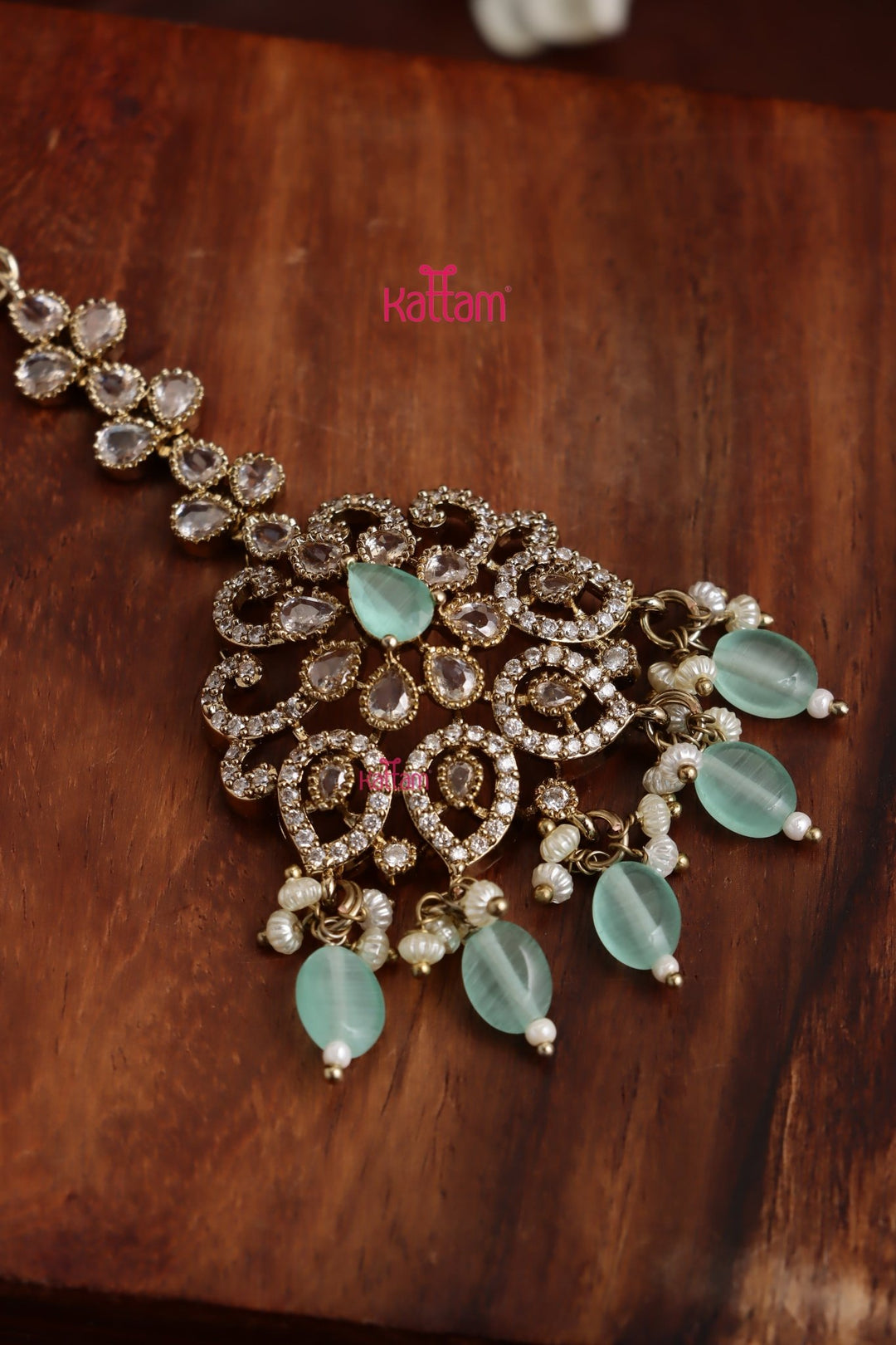 Eshva - Victorian Pastelgreen Maangtikka - MT188