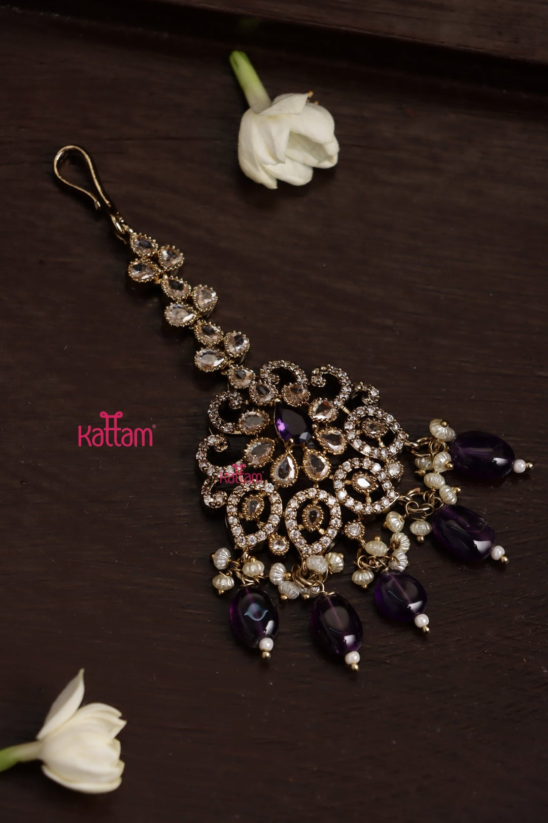 Eshva - Victorian Purple Maangtikka - MT186