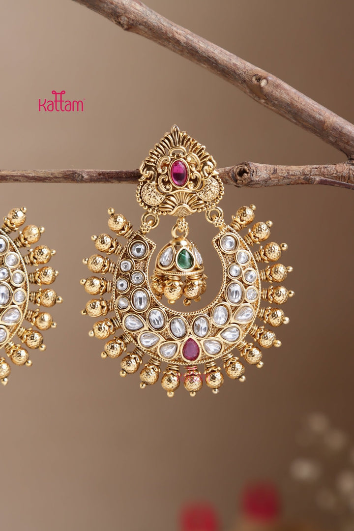 Ethnic Chandbali Peacock Earring - E1050
