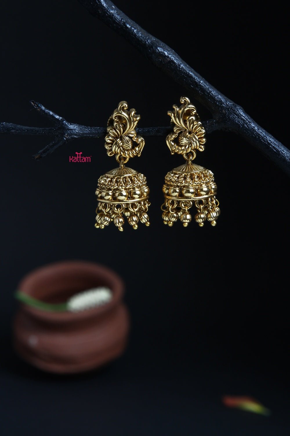 Ethnic Gold Jhumka - E151