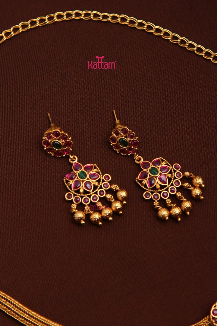 Ethnic Goldtone Attigai Choker - N3521