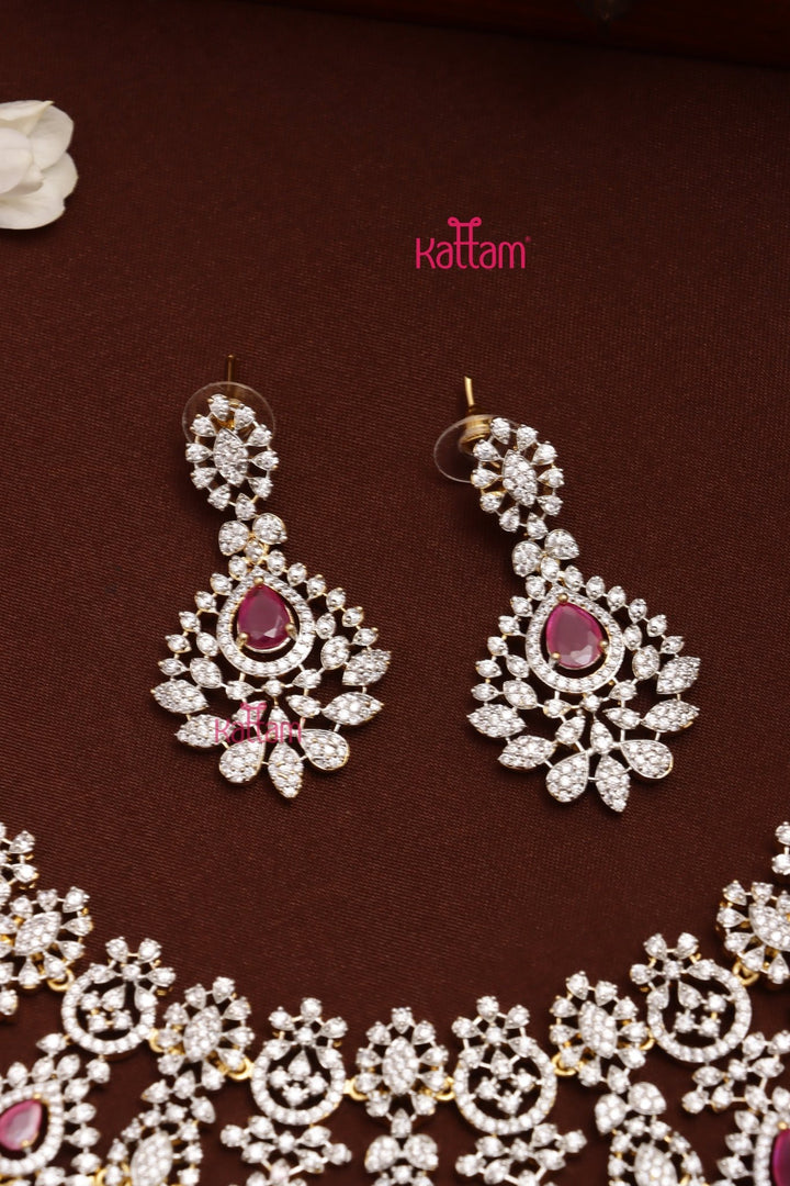 Faiza - AD Semi Bridal Ruby Choker Set - N5314