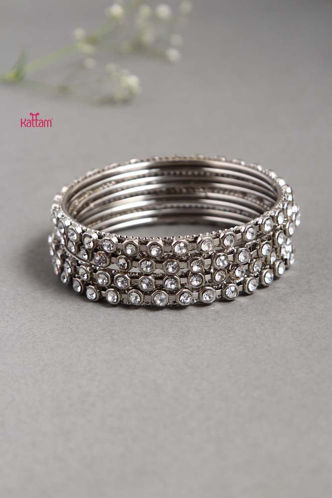 Fancy Stone Bangle - B387 - V12