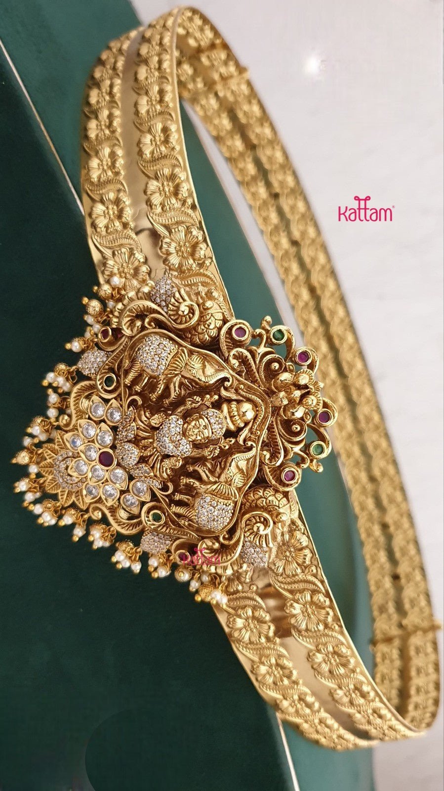 Floral Goddess Stone Semi Bridal Hipbelt - HB223