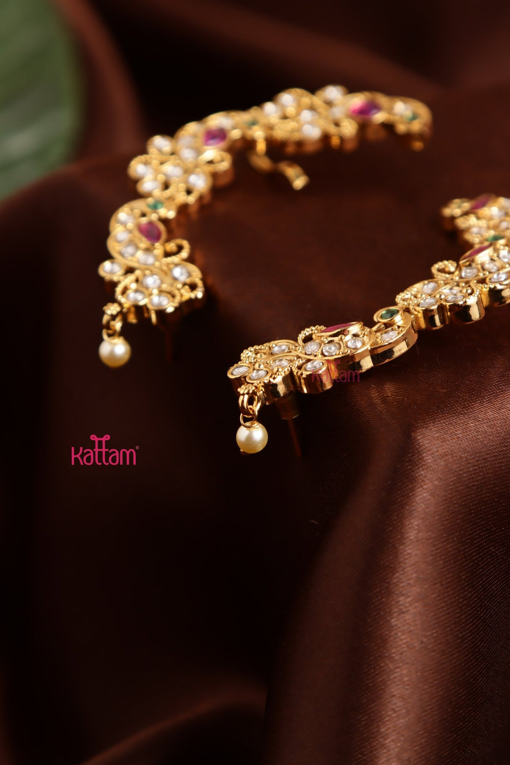 Floral Peacock Earcuff Earring - E1036