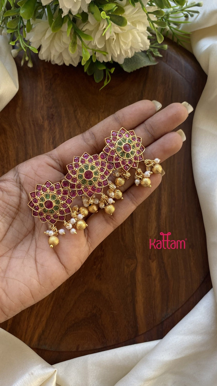 Flower Kemp Pearl Clip - HC126