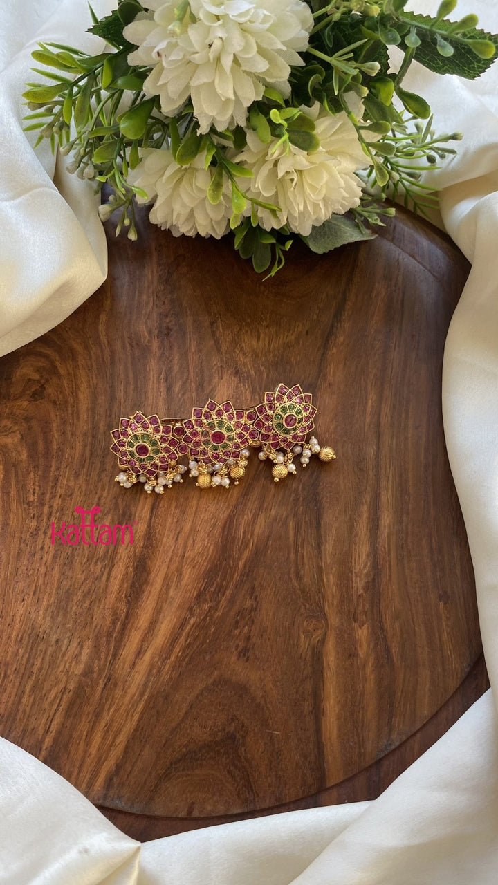 Flower Kemp Pearl Clip - HC126