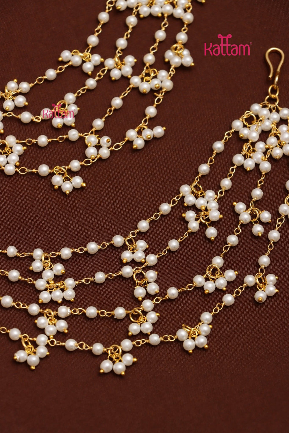 Four Layered Pearl Earchain - ECO66