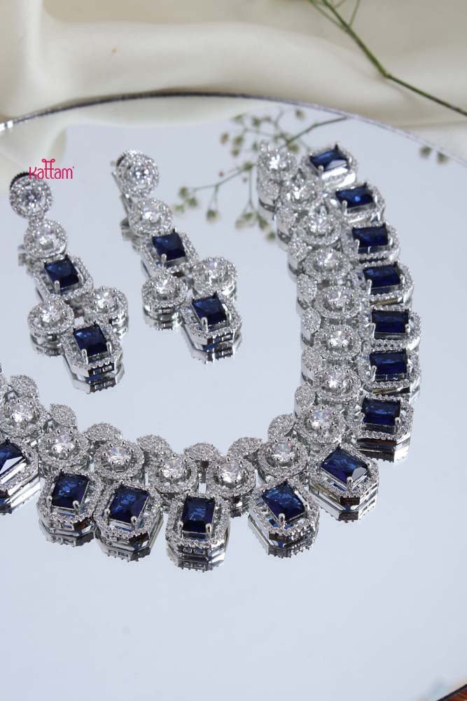 Francesca - AD Blue Stone Choker - N2358