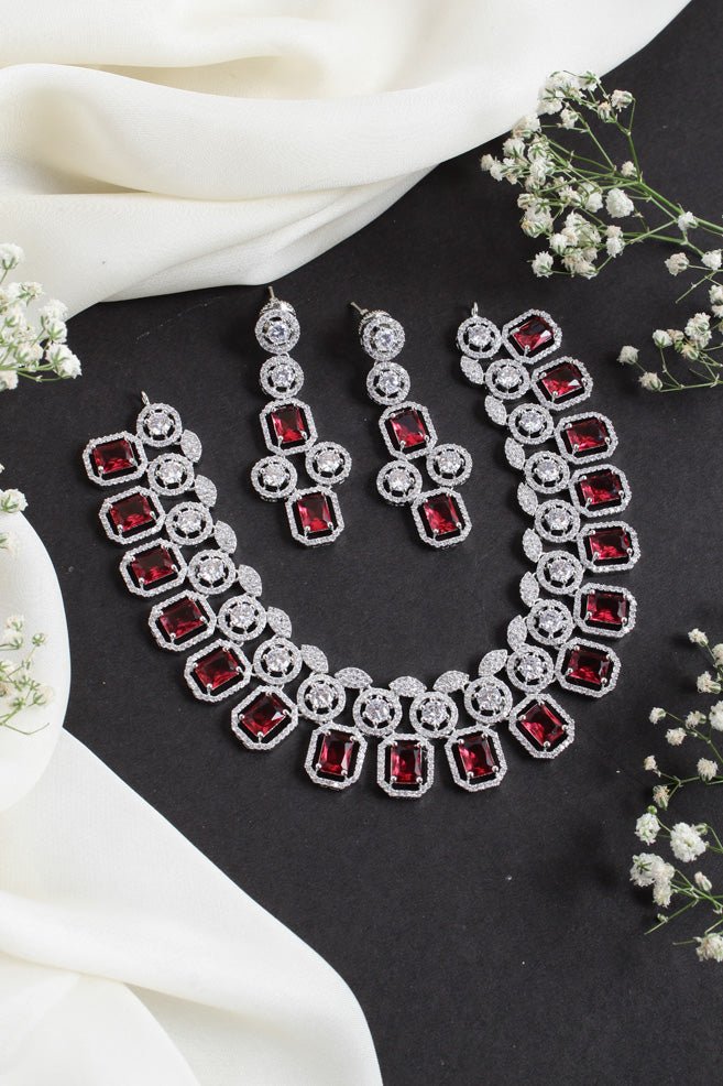 Francesca - AD Red Stone Choker - N2378