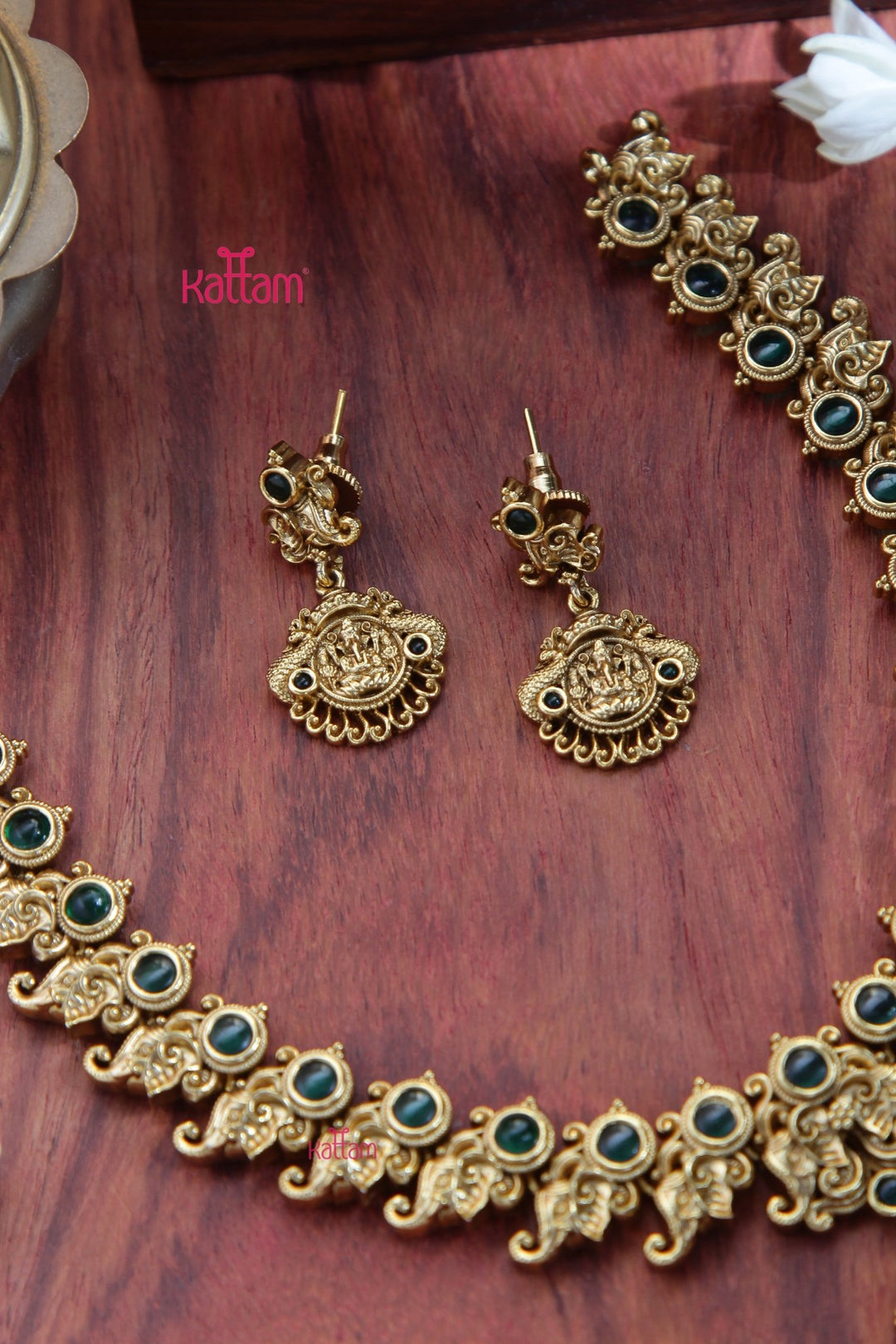 Ganesha Peacock Necklace - N3283