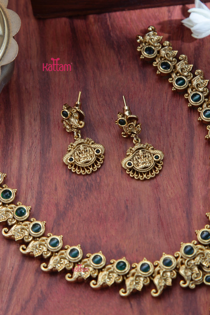 Ganesha Peacock Necklace - N3283