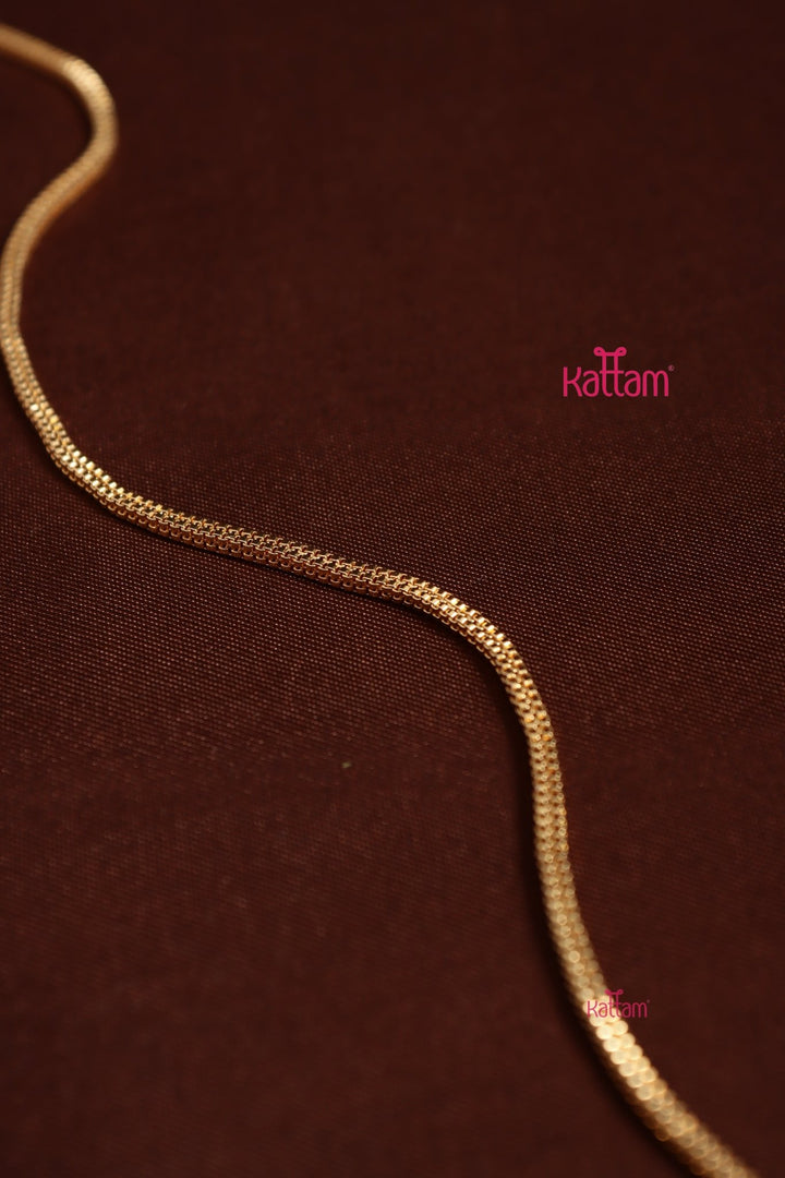 Gati Goddess Dollar Goldtone Chain - White - N3966