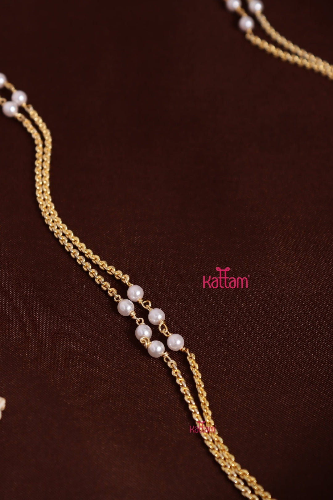 Gati Goddess Dollar Pearl Chain - Multistone (No Earrings) - N3922