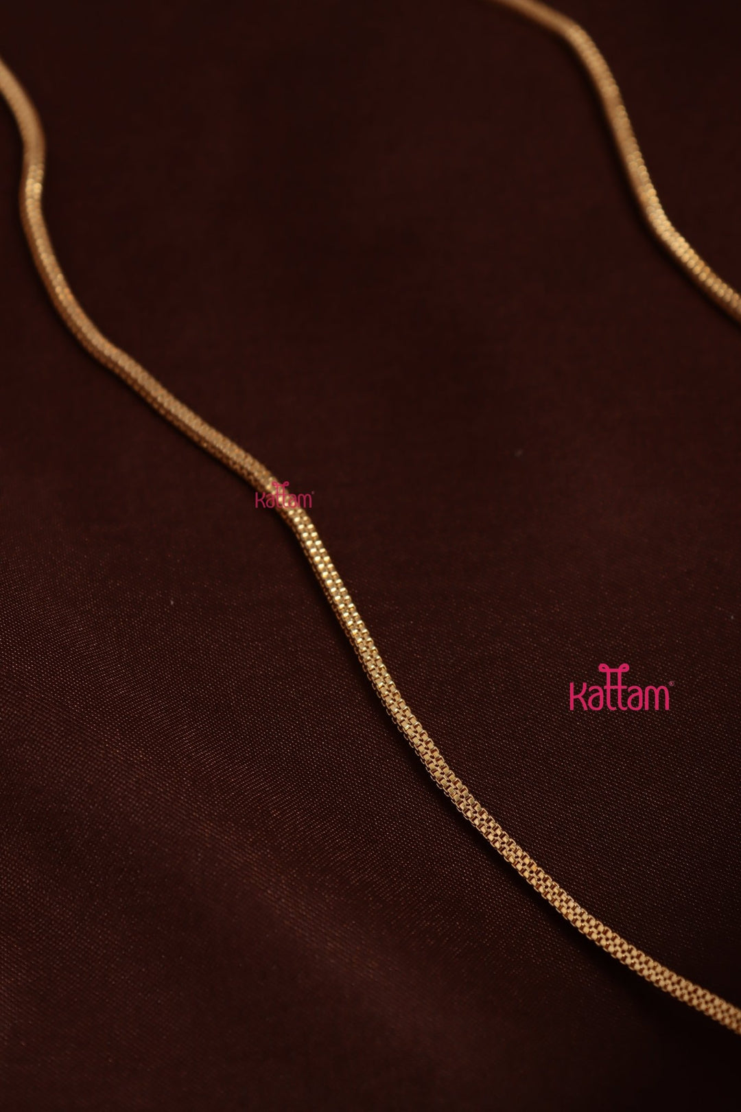 Gati Lotus Dollar Goldtone Chain - White Ruby (No Earrings) - N3927