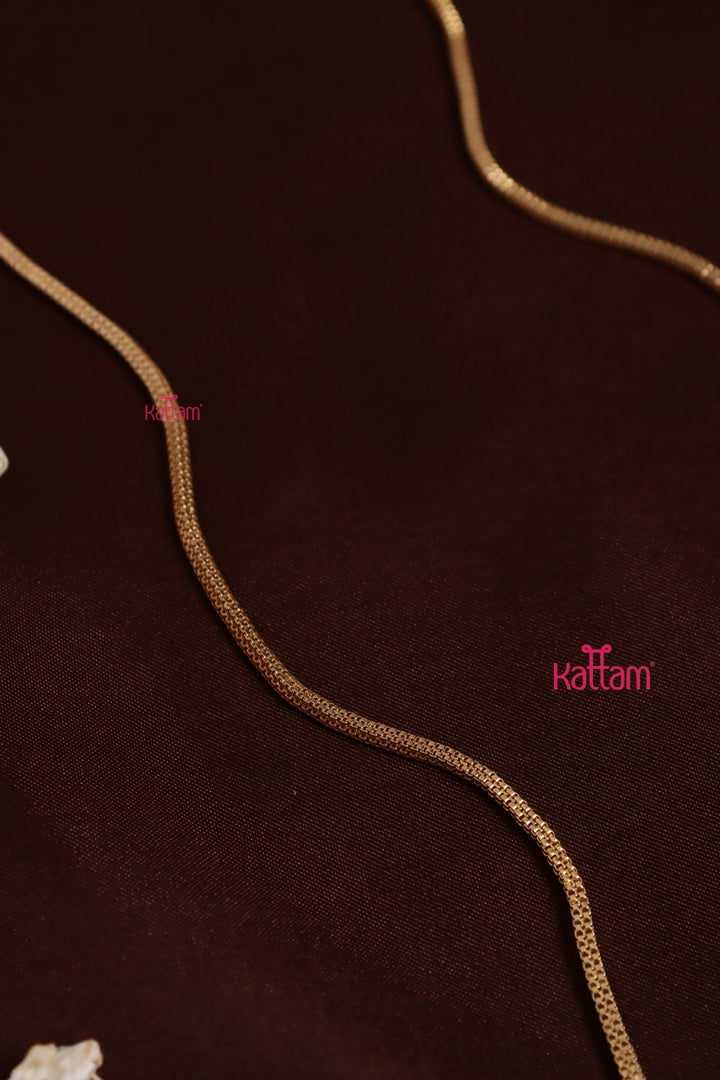 Gati Lotus Round Dollar Goldtone Chain - Multistone (No Earrings) - N3933