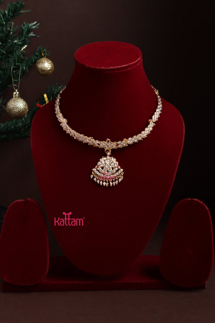 Gati Multistone Attigai Choker - Design 1 - N3874