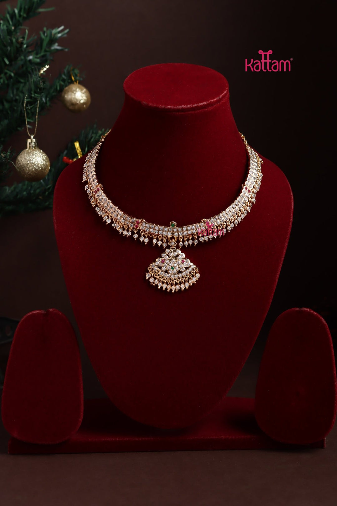 Gati Multistone Attigai Choker - Design 6 - N3879