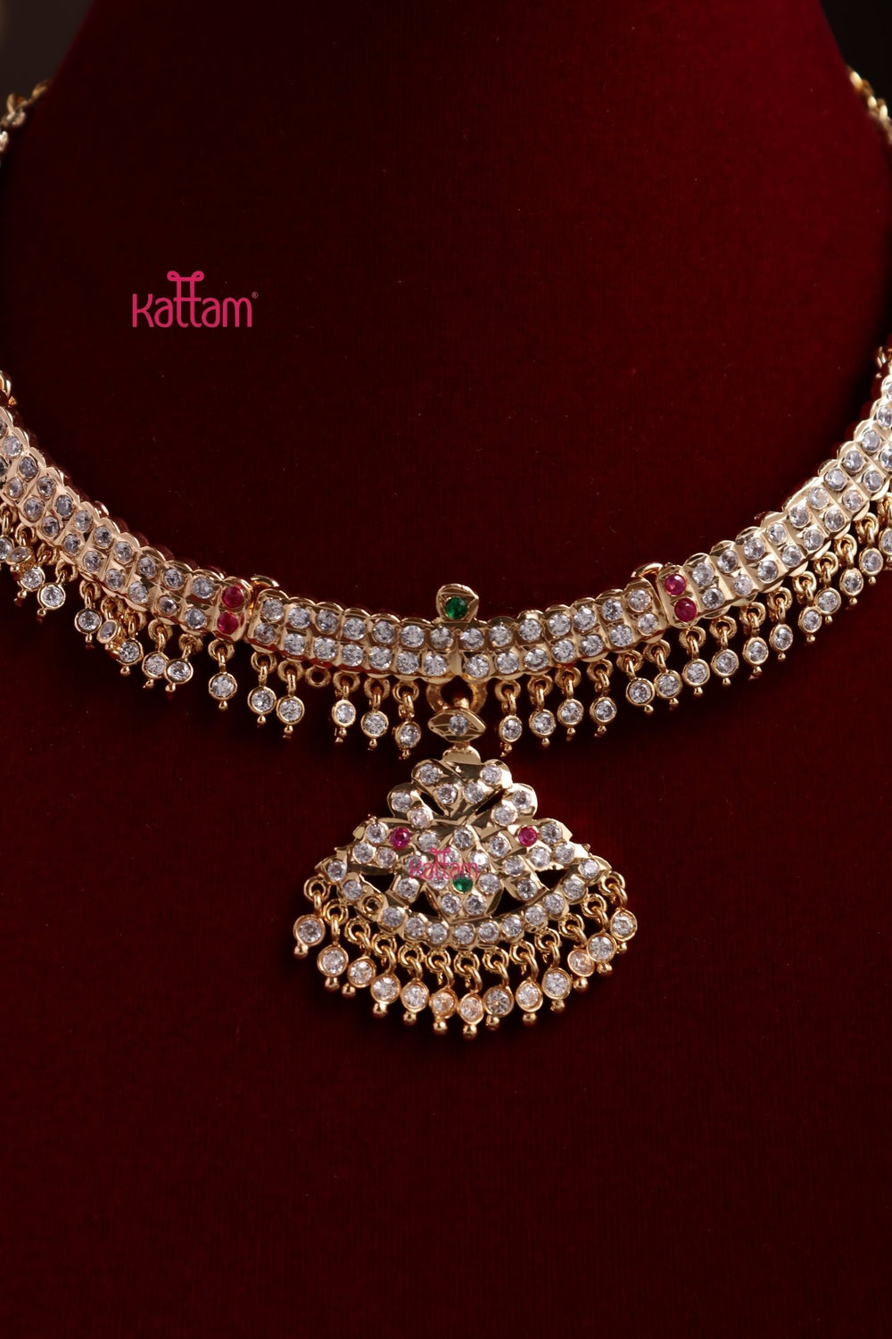 Gati Multistone Attigai Choker - Design 6 - N3879