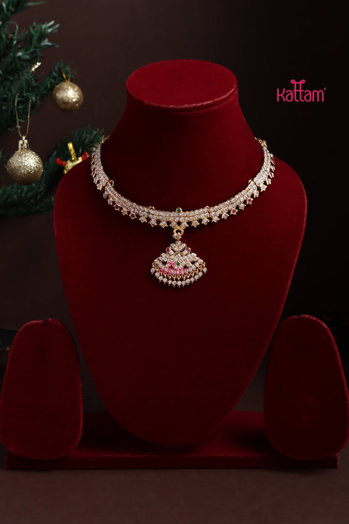 Gati Multistone Attigai Choker - Design 9 - N3882