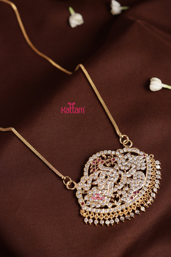 Gati Peacock Goldtone Chain - Multi (No Earrings) - N3931