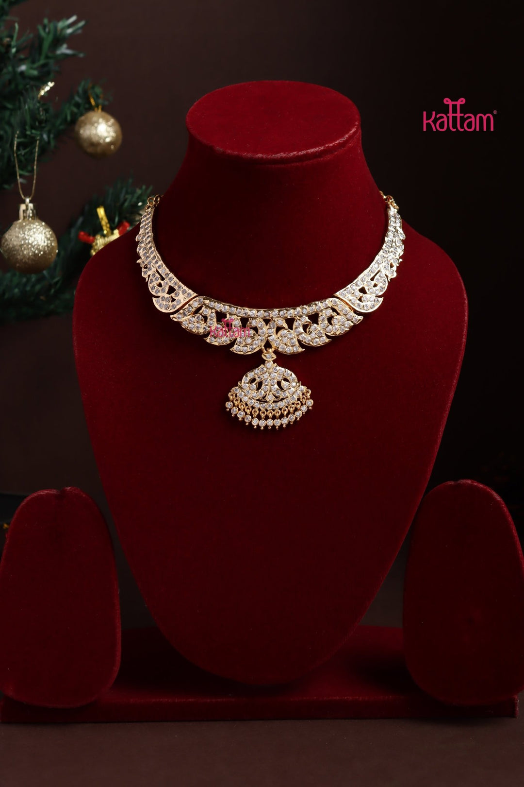 Gati Peacock Stone Choker - Design 12 - N3885