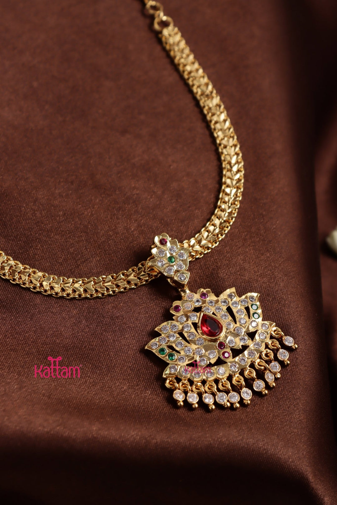 Gati Stone Attigai - Design 25 (No Earrings) - N3912