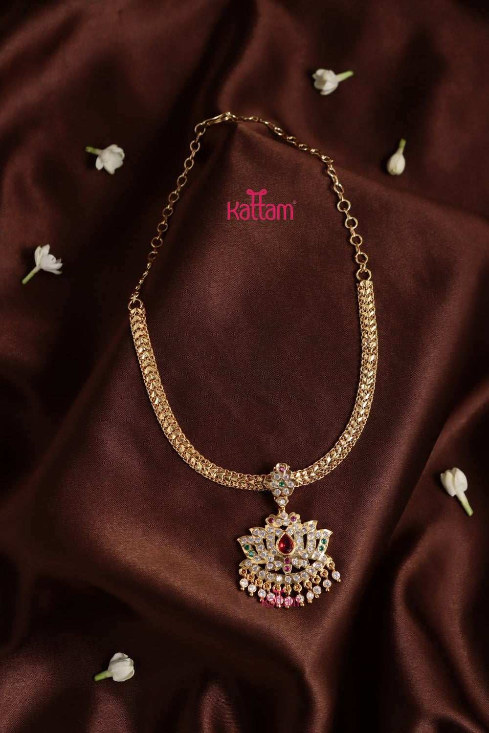 Gati Stone Attigai - Design 25 (No Earrings) - N3912