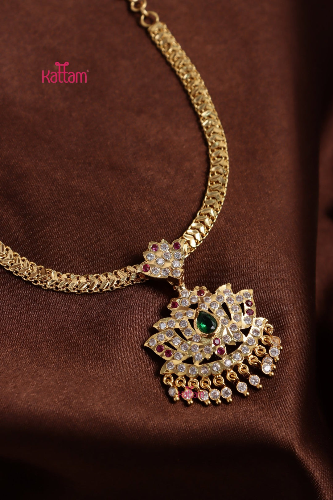 Gati Stone Attigai - Design 28 (No Earrings) - N3915