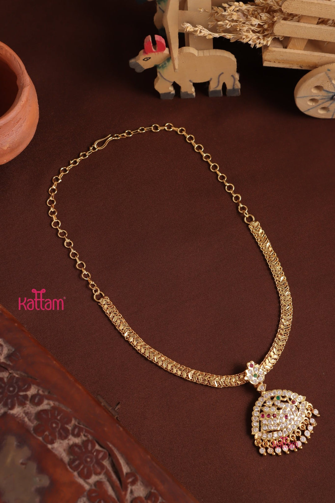 Gati Stone Attigai - Design 29 (No Earrings) - N3957