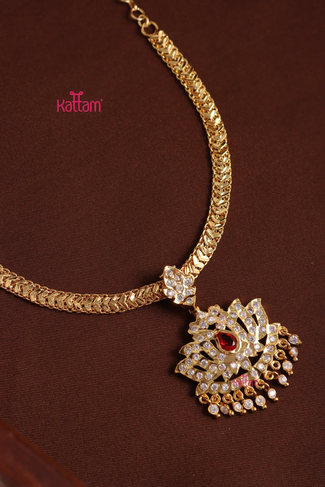 Gati Stone Attigai - Design 32 (No Earrings) - N3960