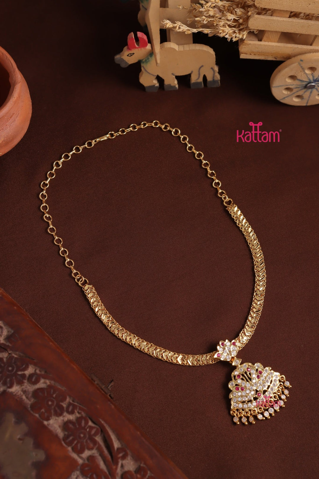 Gati Stone Attigai - Design 33 (No Earrings) - N3961