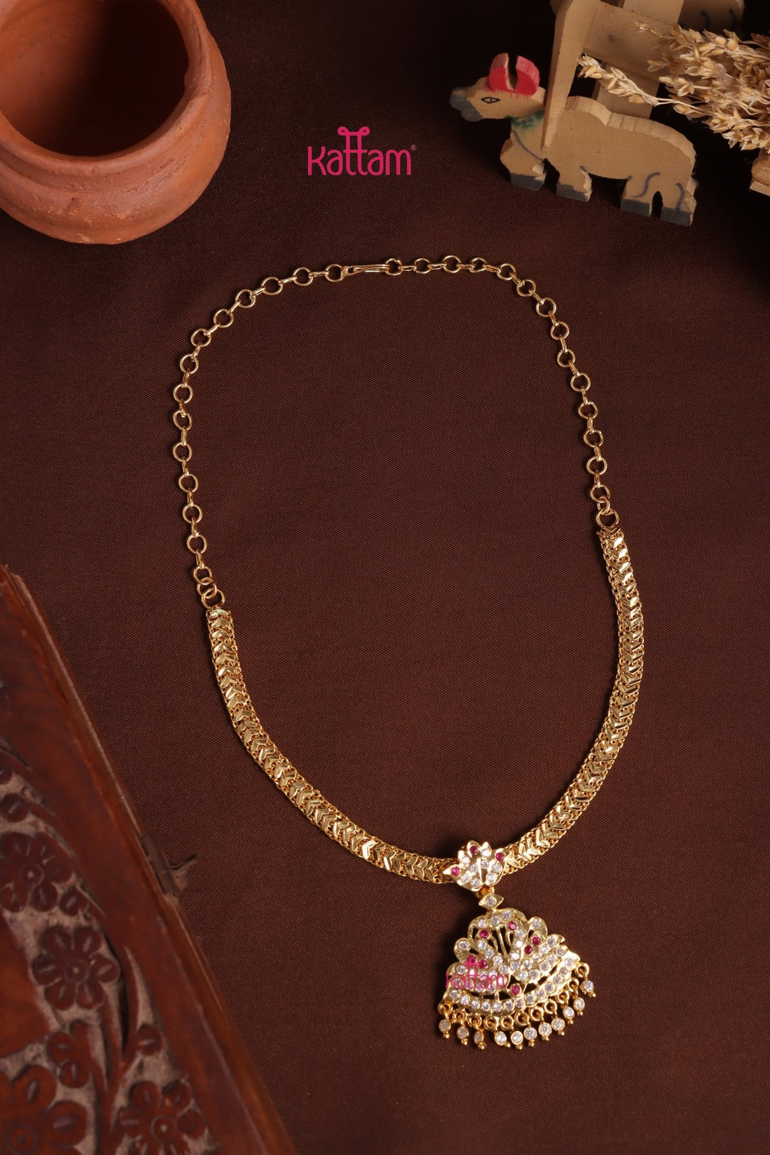 Gati Stone Attigai - Design 33 (No Earrings) - N3961