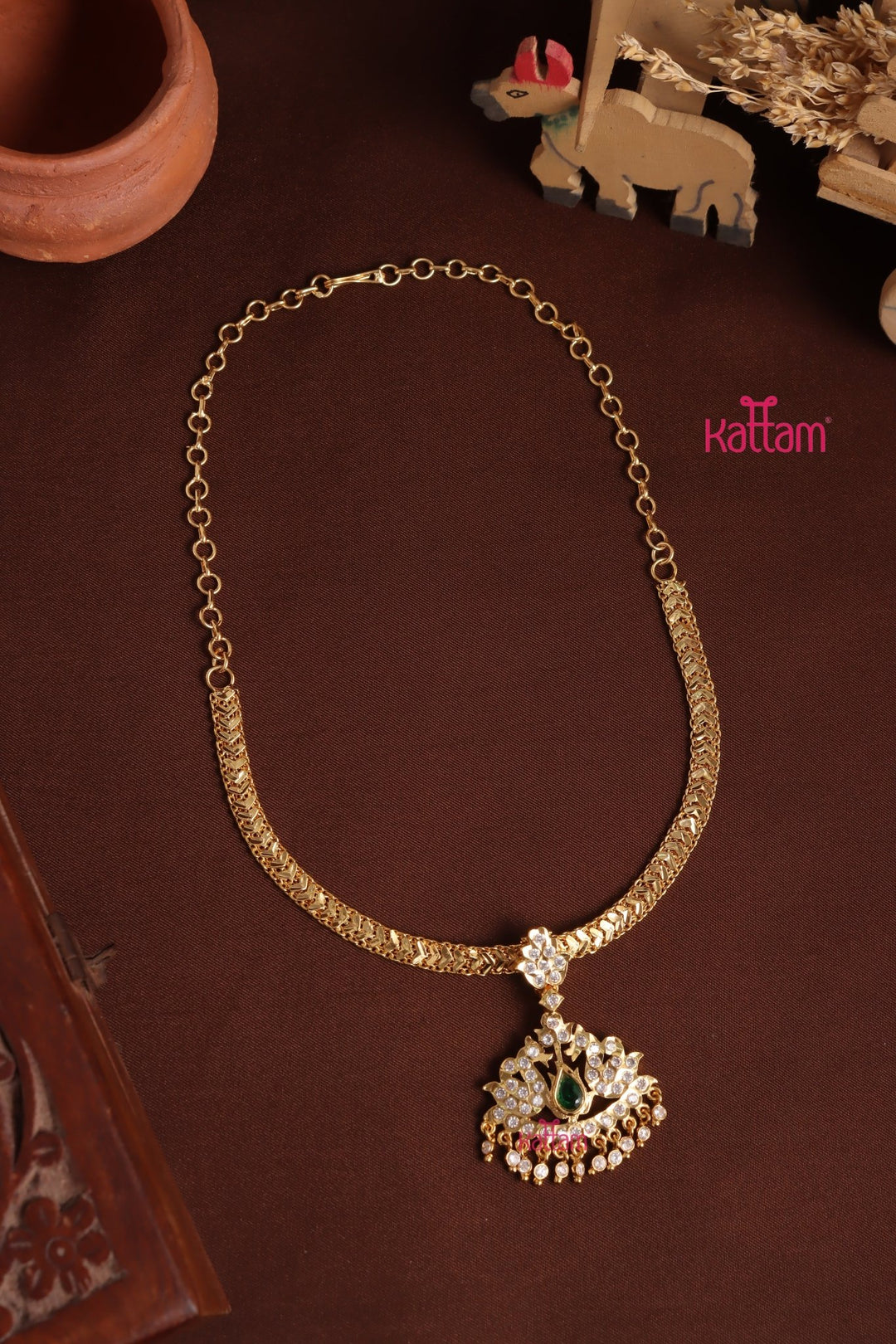 Gati Stone Attigai - Design 34 (No Earrings) - N3962