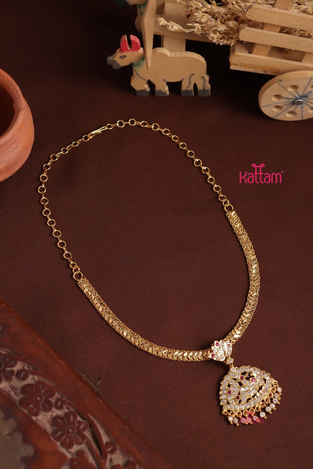 Gati Stone Attigai - Design 36 (No Earrings) - N3964