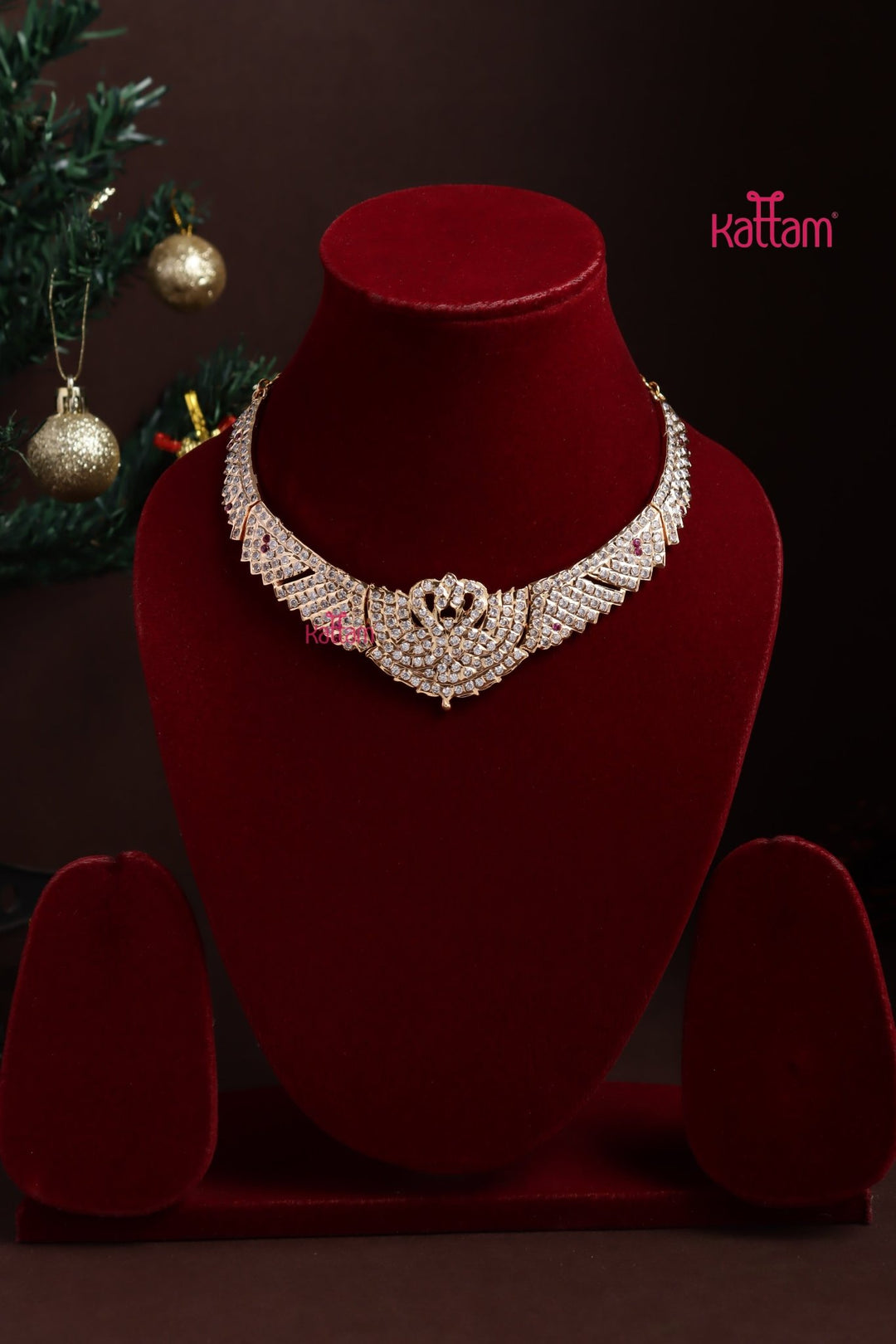 Gati Stone Swan Choker - Design 13 - N3886